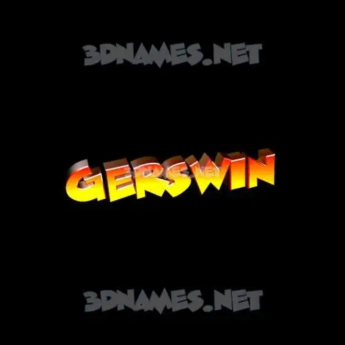 gerswin in Black Background style - 3D name wallpaper gerswin in Black Background style - 3D name wallpaper