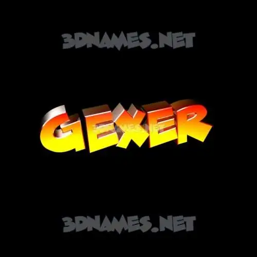 gexer in Black Background style - 3D name wallpaper gexer in Black Background style - 3D name wallpaper