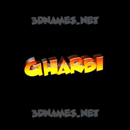 gharbi in Black Background style - 3D name wallpaper gharbi in Black Background style - 3D name wallpaper