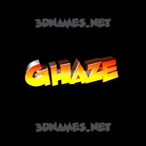 ghaze in Black Background style - 3D name wallpaper ghaze in Black Background style - 3D name wallpaper