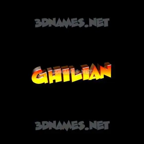 ghilian in Black Background style - 3D name wallpaper ghilian in Black Background style - 3D name wallpaper