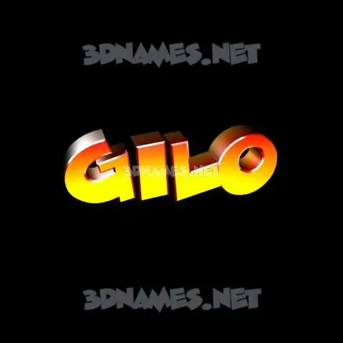 gilo in Black Background style - 3D name wallpaper gilo in Black Background style - 3D name wallpaper