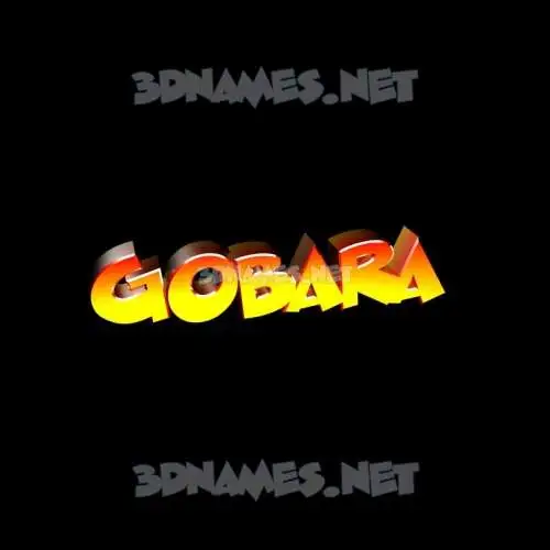 gobara in Black Background style - 3D name wallpaper gobara in Black Background style - 3D name wallpaper