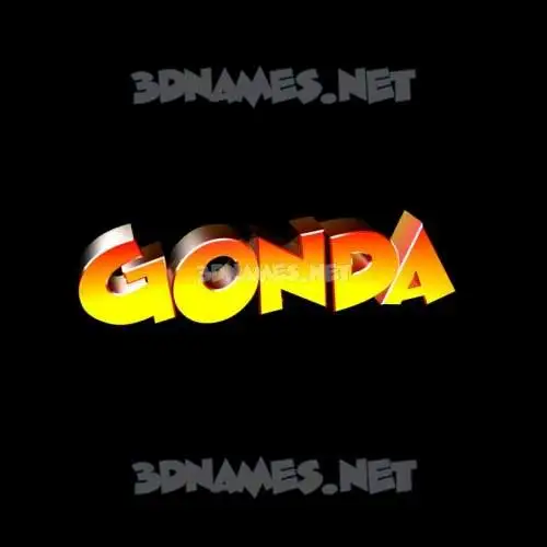 gonda in Black Background style - 3D name wallpaper gonda in Black Background style - 3D name wallpaper