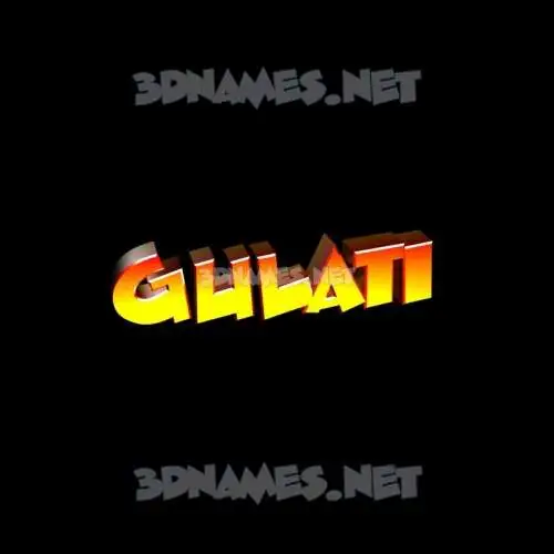 gulati in Black Background style - 3D name wallpaper