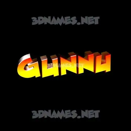 gunnu in Black Background style - 3D name wallpaper