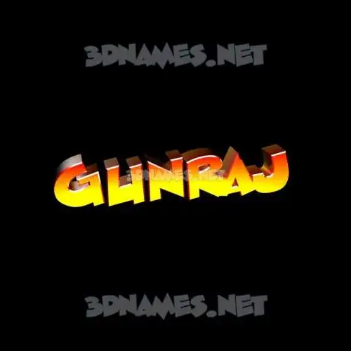 gunraj in Black Background style - 3D name wallpaper