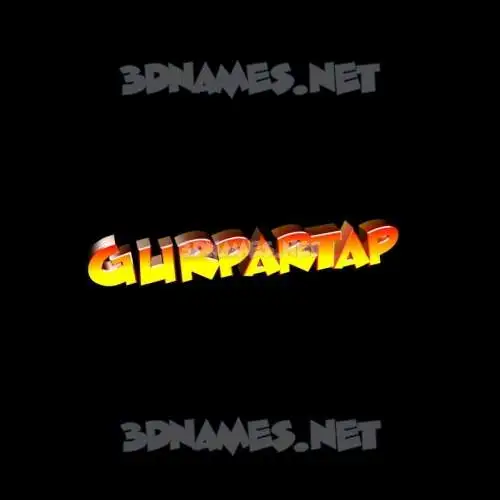 gurpartap in Black Background style - 3D name wallpaper