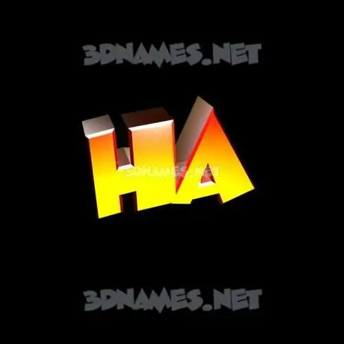 ha in Black Background style - 3D name wallpaper ha in Black Background style - 3D name wallpaper