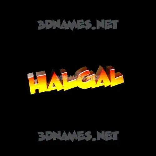 halgal in Black Background style - 3D name wallpaper halgal in Black Background style - 3D name wallpaper