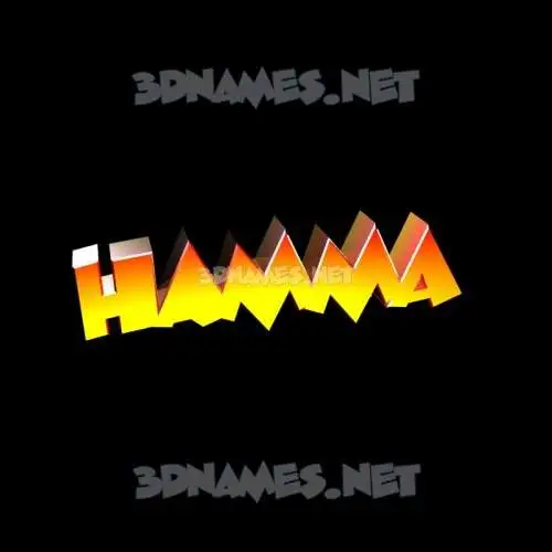 hamma in Black Background style - 3D name wallpaper hamma in Black Background style - 3D name wallpaper