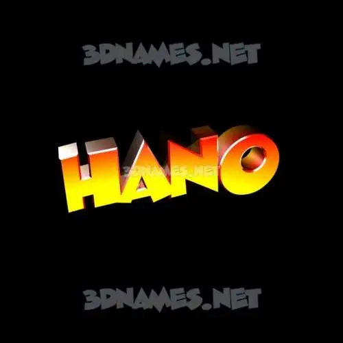 hano in Black Background style - 3D name wallpaper hano in Black Background style - 3D name wallpaper