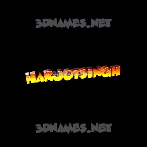 harjotsingh in Black Background style - 3D name wallpaper