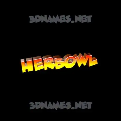 herbowl in Black Background style - 3D name wallpaper herbowl in Black Background style - 3D name wallpaper