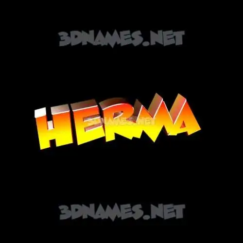 herma in Black Background style - 3D name wallpaper