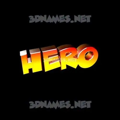 hero in Black Background style - 3D name wallpaper hero in Black Background style - 3D name wallpaper