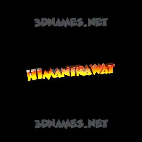 himanirawat in Black Background style - 3D name wallpaper