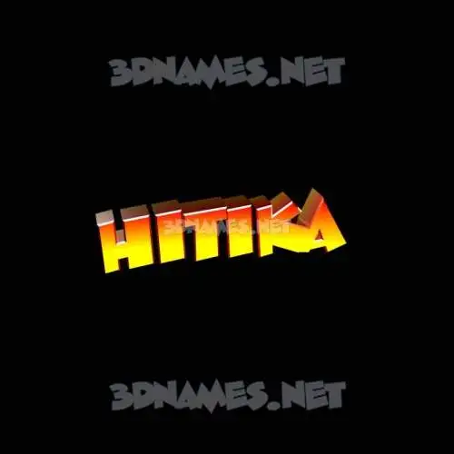 hitika in Black Background style - 3D name wallpaper