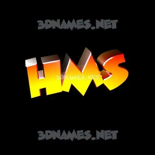 hms in Black Background style - 3D name wallpaper hms in Black Background style - 3D name wallpaper