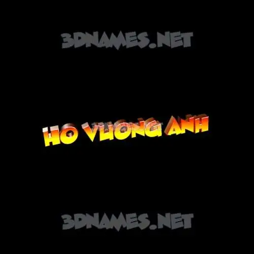 ho vuong anh in Black Background style - 3D name wallpaper ho vuong anh in Black Background style - 3D name wallpaper