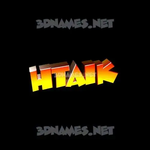 htaik in Black Background style - 3D name wallpaper htaik in Black Background style - 3D name wallpaper