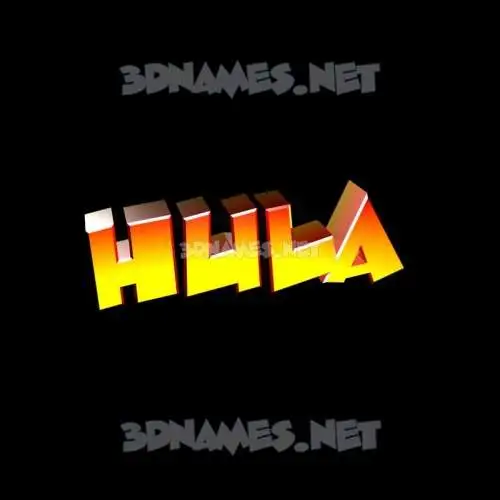hula in Black Background style - 3D name wallpaper hula in Black Background style - 3D name wallpaper