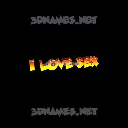 i love sex in Black Background style - 3D name wallpaper