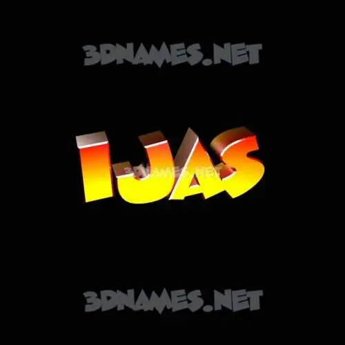 ijas in Black Background style - 3D name wallpaper