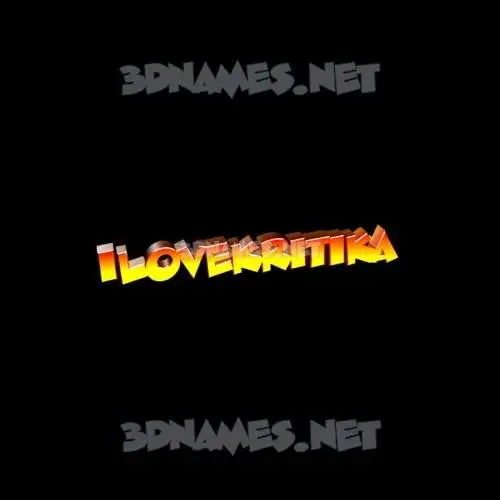 ilovekritika in Black Background style - 3D name wallpaper ilovekritika in Black Background style - 3D name wallpaper
