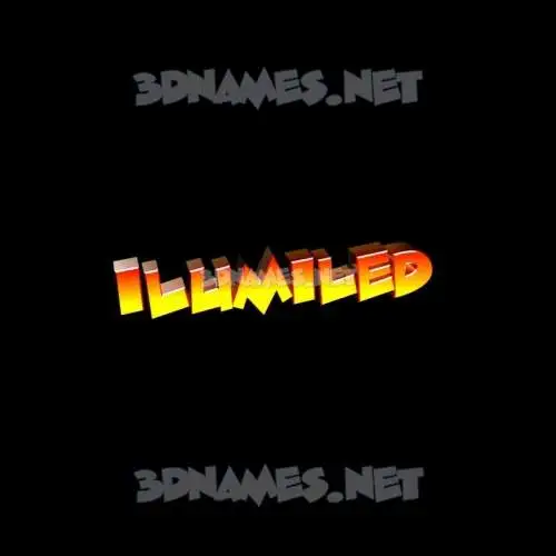 ilumiled in Black Background style - 3D name wallpaper ilumiled in Black Background style - 3D name wallpaper