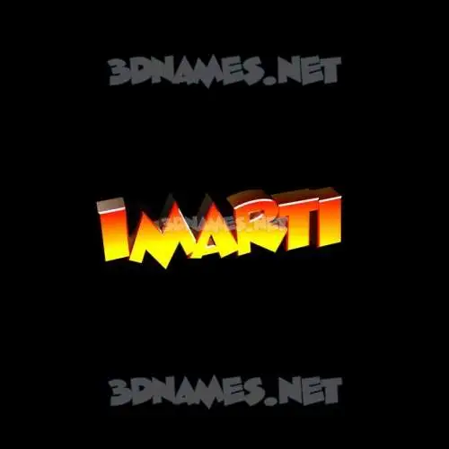 imarti in Black Background style - 3D name wallpaper