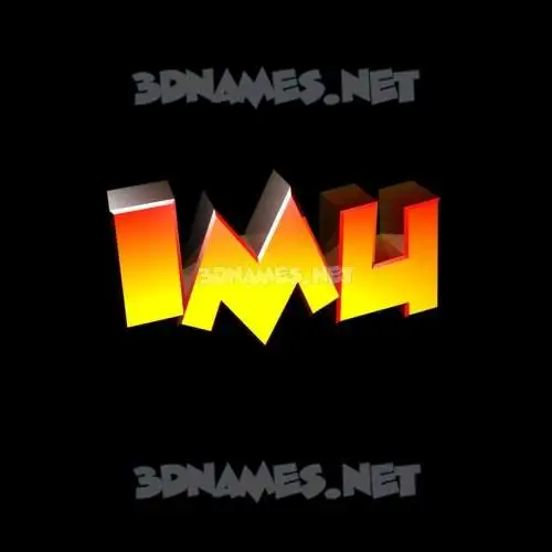 imu in Black Background style - 3D name wallpaper