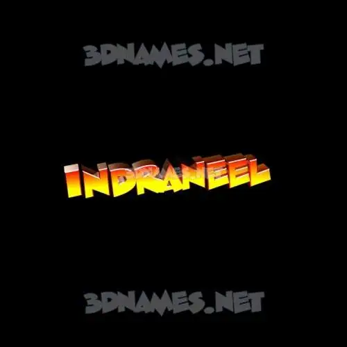 indraneel in Black Background style - 3D name wallpaper
