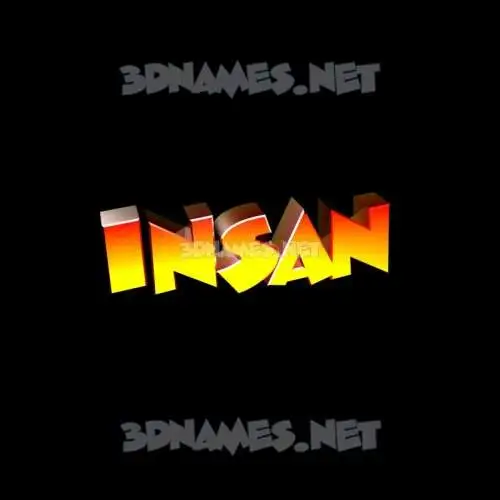 insan in Black Background style - 3D name wallpaper insan in Black Background style - 3D name wallpaper