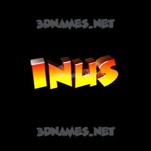 inus in Black Background style - 3D name wallpaper inus in Black Background style - 3D name wallpaper