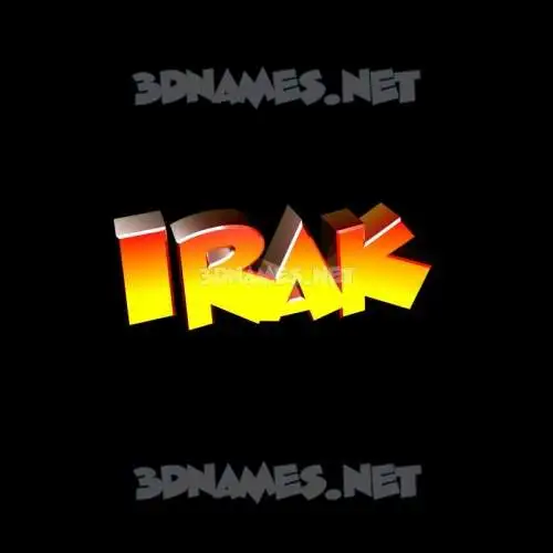 irak in Black Background style - 3D name wallpaper irak in Black Background style - 3D name wallpaper