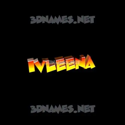 ivleena in Black Background style - 3D name wallpaper