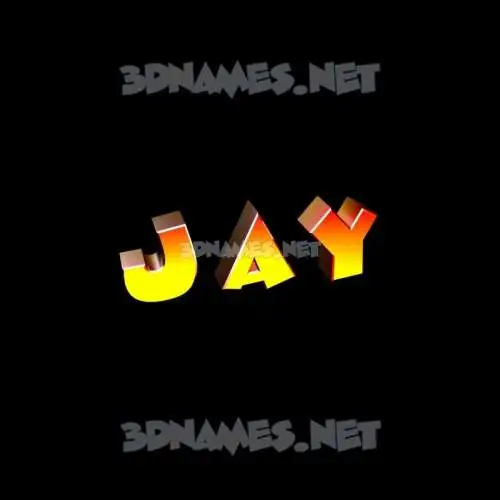 j a y in Black Background style - 3D name wallpaper