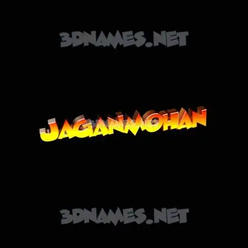 jaganmohan in Black Background style - 3D name wallpaper
