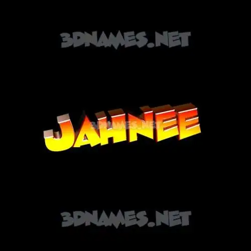 jahnee in Black Background style - 3D name wallpaper