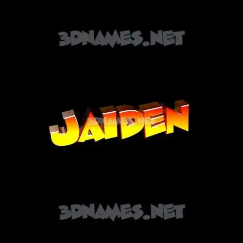 jaiden in Black Background style - 3D name wallpaper