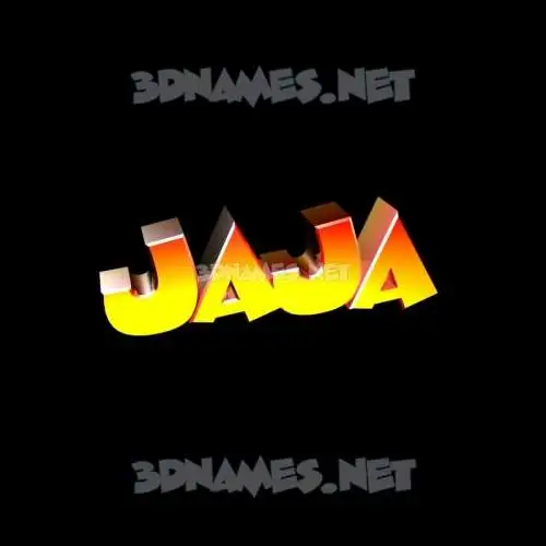 jaja in Black Background style - 3D name wallpaper
