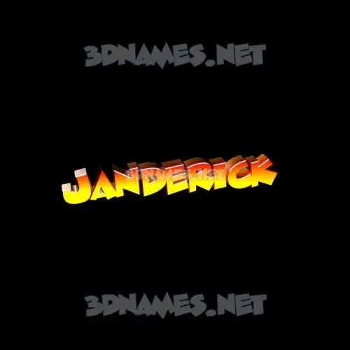 janderick in Black Background style - 3D name wallpaper janderick in Black Background style - 3D name wallpaper