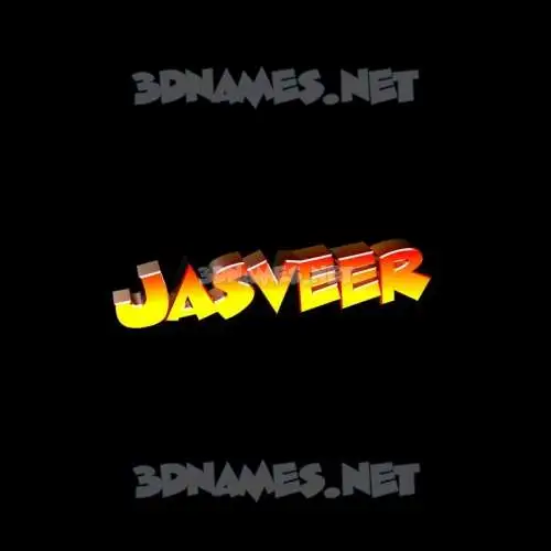 jasveer in Black Background style - 3D name wallpaper