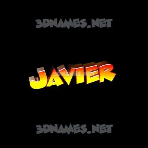 javier in Black Background style - 3D name wallpaper javier in Black Background style - 3D name wallpaper
