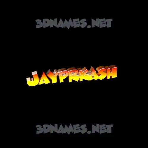 jayprkash in Black Background style - 3D name wallpaper