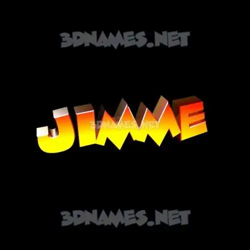 jimme in Black Background style - 3D name wallpaper