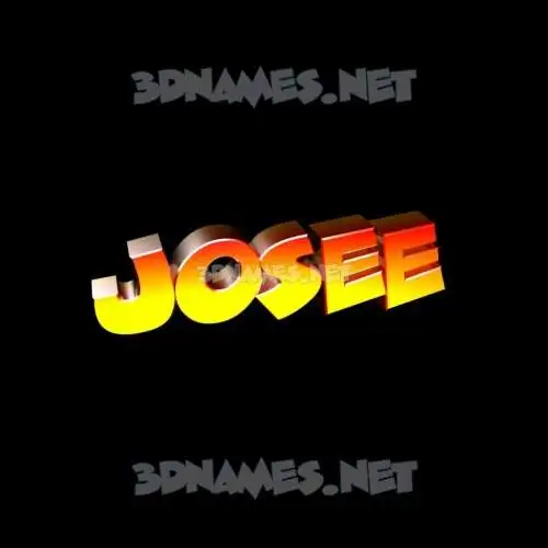 josee in Black Background style - 3D name wallpaper