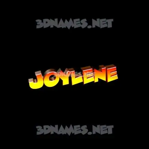 joylene in Black Background style - 3D name wallpaper