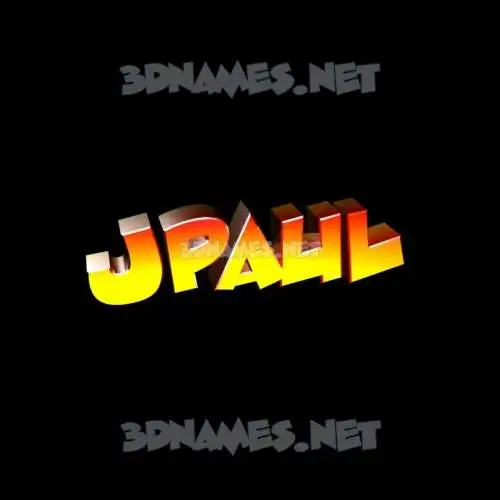 jpaul in Black Background style - 3D name wallpaper